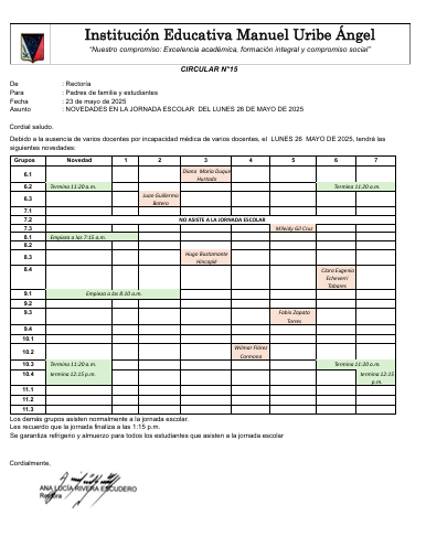 NOVEDADES MAYO 26